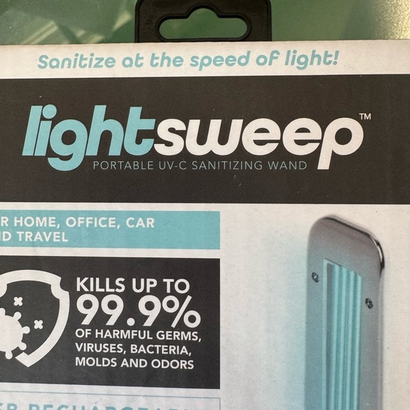 LIGHTSWEEP Portable UV-C Sanitizing Wand-zoom in for all the details! Chargeable - Picture 4 of 7